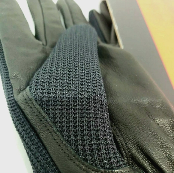 Spyder Leather Palm Gloves, Black; Item # 1319081 Size: M, Medium; NEW - Picture 5 of 10